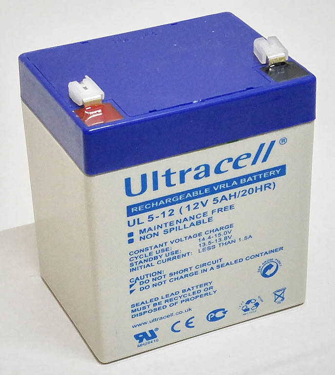 Батарея акумуляторна Ultracell UL5-12 12V/5Ah